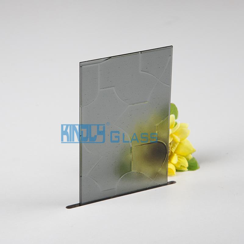 Grey Karatachi Patterned Glass